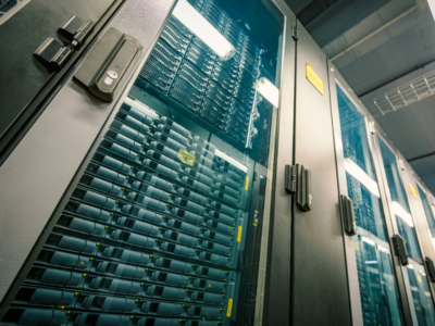 Servers inline image showing servers at a data center in Reno, Nevada
